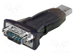 Adapter USB-RS232; USB A plug,D-Sub 9pin male; USB 2.0