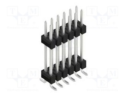 Connector: pin strips; pin header; male; PIN: 12; 2.54mm; SMT; 2x6