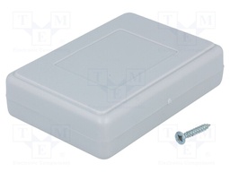 Enclosure: multipurpose; X: 59mm; Y: 84mm; Z: 23mm; polystyrene; grey