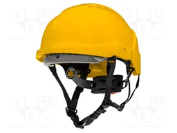 Protective helmet; yellow; ABS; for working at height