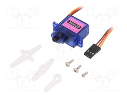 Motor: servo; 4.8÷6VDC; micro; analogue; 9g; 23x12.2x27mm; nylon