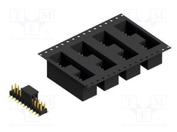 Connector: pin strips; pin header; male; PIN: 22; 2.54mm; SMT; 2x11