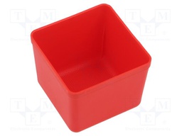 Container: cuvette; red; 55x55mm; 7pcs; KBS55; UNITE BOX