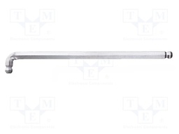 Wrench; hex key,spherical; 1.5mm; Overall len: 89mm; tool steel