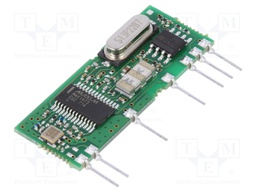Module: RF; AM receiver; AM,ASK; 433.92MHz; -113dBm; 5VDC; 7.5mA