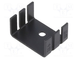 Heatsink: extruded; U; TO202,TO218,TO220; black; L: 18.1mm