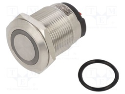 Switch: vandal resistant; Pos: 2; SPST; 10A/24VDC; IP65; OFF-ON