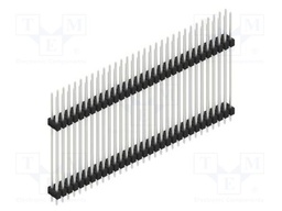 Connector: pin strips; pin header; male; PIN: 62; 2.54mm; THT; 2x31