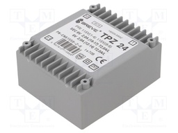Transformer: mains; 24VA; 115VAC; 6V; 6V; Mounting: PCB; IP00