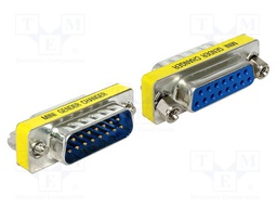 Adapter; D-Sub 15pin socket,D-Sub 15pin plug