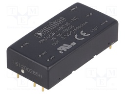 Converter: DC/DC; 30W; Uin: 18÷75V; 3.3VDC; Iout: 6A; 2"x1"; 26g