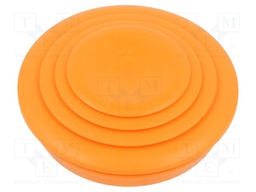 Grommet; elastomer thermoplastic TPE; orange; Øcable: 0÷28mm