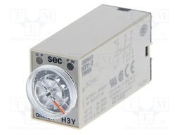 Timer; 0,2s÷5s; 4PDT; 250VAC/3A; 12VDC; H3Y; socket; -10÷50°C; IP40