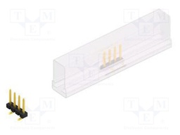 Connector: pin strips; pin header; male; PIN: 4; 2.54mm; SMT; 1x4