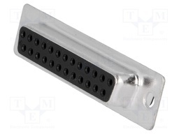 D-Sub; PIN: 25; plug; female; stamped and formed contacts