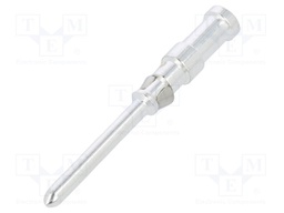 Contact; Size: 1,6mm; male; 0.5mm2; CDM/DDM,HD/HDD; silver plated