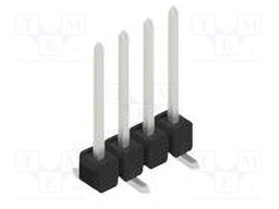Connector: pin strips; pin header; male; PIN: 4; 2.54mm; SMT; 1x4