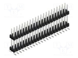 Connector: pin strips; pin header; male; PIN: 42; 2.54mm; SMT; 2x21
