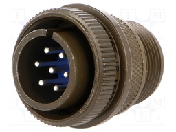 Connector: circular; Series: 97; plug; male; PIN: 7; silver plated