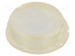 Self-adhesive foot; Ø: 9.5mm; H: 3.2mm; transparent; polyurethane