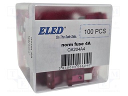 Fuse: fuse; 4A; 32VDC; automotive; 19.2mm; 19.2x5.2x19.2mm