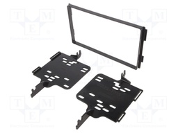 Radio mounting frame; Hyundai; 2 DIN; black