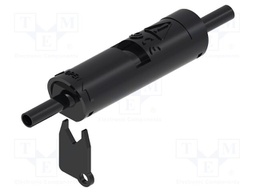 Fuse; black; Structure: banana socket 4mm,both sides