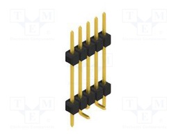 Connector: pin strips; pin header; male; PIN: 5; 2.54mm; SMT; 1x5