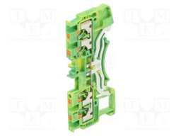 Splice terminal: rail; DS; for DIN rail mounting; spring clamp