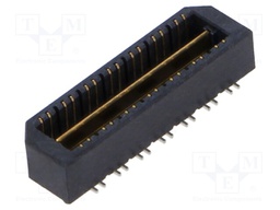 Connector: PCB to PCB; male; PIN: 28; 0.8mm; QTE; gold-plated; SMT
