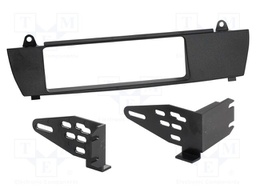 Radio frame; BMW; BMW X3 (E83) 2004->2010; black; Version: 1 DIN