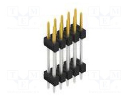 Connector: pin strips; pin header; male; PIN: 10; 2.54mm; THT; 2x5