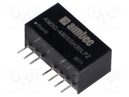 Converter: DC/DC; 3W; Uin: 36÷75V; Uout: 5VDC; Iout: 600mA; SIP8; THT