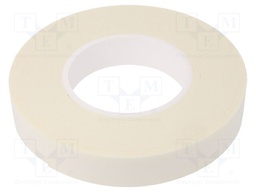 Tape: fixing; W: 25mm; L: 11m; Thk: 1mm; two-sided adhesive; white