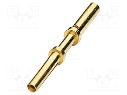 Contact; female; CuZn; gold-plated; crimped