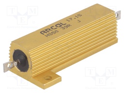 Resistor: wire-wound; with heatsink; screw; 39Ω; 50W; ±5%