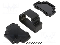 Enclosure: for DIN rail mounting; Y: 98.3mm; X: 44mm; Z: 69mm; black