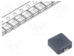 Inductor: wire; SMD; 8.2uH; ±20%; 11x10x3.8mm