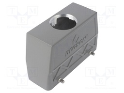 Enclosure: for HDC connectors; size D24B; for cable; straight