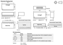Converter: DC/DC; 13W; Uin: 8.5÷28V; Uout: 6.5VDC; Iout: 2A; SIP12