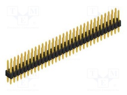 Connector: pin strips; pin header; male; PIN: 64; 1.27mm; THT; 2x32