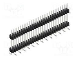 Connector: pin strips; pin header; male; PIN: 26; 1.27mm; SMT; 1x26