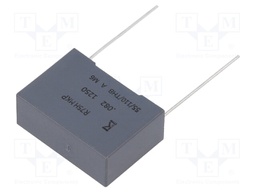DC Film Capacitor, 0.082 µF, 1.25 kV, Metallized PP, ± 5%, R75H Series, Radial Box