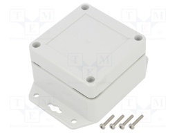 Enclosure: multipurpose; X: 75mm; Y: 75mm; Z: 45mm; ZP; ABS; gasket