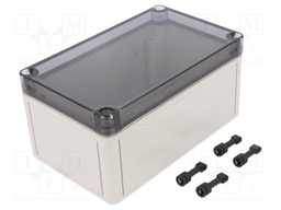 Enclosure: multipurpose; X: 110mm; Y: 180mm; Z: 90mm; TK PS; grey