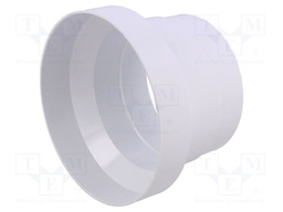 Round reducer; white; ABS