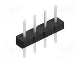Connector: pin strips; pin header; male; PIN: 4; 2.54mm; THT; 1x4