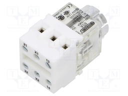 Contact block; IP20; Contacts: NC + NO; AC load @R: 1.5A/240VAC