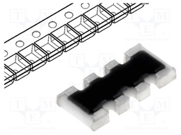 Resistor network: Y; 330Ω; SMD; 1206; No.of resistors: 4; 63mW; ±5%