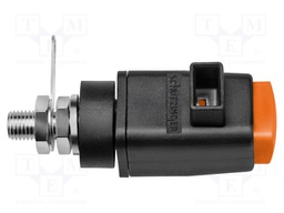 Laboratory clamp; orange; 300VDC; 16A; Contacts: nickel; -25÷90°C